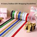 2 x Pink Satin Ribbon 1 Inch x 50 Yards – Soft Double Faced Ribbon for Baby Shower Gifts, DIY Bows & Girl Party Wrap