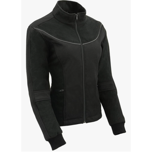 Milwaukee Leather MPL2780 Women's Black Textile and Fleece Combo Jacket S