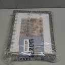 KINLINK 8x10 Picture Frame Brown Set of 4, Wooden Photo Frames Matted 5x7 with Plexiglass for 5x7 with Mat or 8x10 without Mat for Table and Wall Display