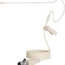 J K Pro Headset Headworn Single Earhook Microphone MIC-J S90 Compatible with Shure Wireless Transmitter