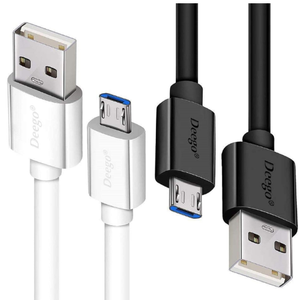 DEEGO Micro USB Cable, 2Pack Extra Long Android Charger Cable 10Ft 6Ft, Charger Cord Fast Android USB Charging Cable Compatible with Samsung Galaxy S7 Edge S6 S5 and More