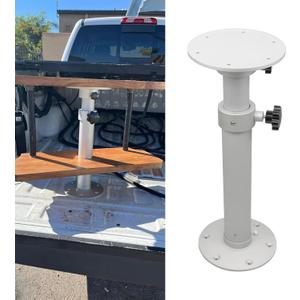 Adjustable Table Pedestal Detachable Table Base Stand Leg Base Mount Kit 17.727.5 inch Compatible with Boat Yacht RV Motorhome Caravanan