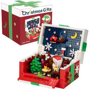 Advent Calendar 2025 Christmas Block Toys Christmas Set,Christmas Ornaments Surprise Box,Christmas Tree,Christmas Nutcracker,Santa Claus, Sets Adult Gifts