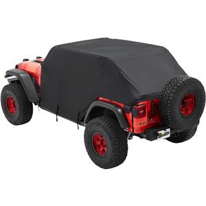 Bestop All Weather Trail Cover - Jeep '07-18 Wrangler JK / '18-22 JL 4-Door (Black, Trektop)