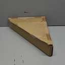 Wooden Flag Display Case for 3'x5' Folded American Flag (Not for Burial), Military Veteran Shadow Box With HD Tempered Glass, Wall Mounted Triangle Frame, Rust Brown