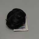 SOFEIYAN Claw Clip Messy Bun Hair Piece Wavy Curly Hair Bun Clip in Claw Chignon Ponytail Hairpieces Synthetic Tousled Updo Hair Extensions Scrunchie Hairpiece for Women, Natural Black