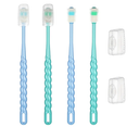 4 Pcs 360-Degree Small Dog and Cat Soft Toothbrush Pet Toothbrush for Puppy, Small Dog and Cat
