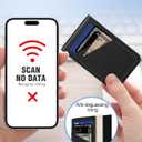 TopMade for MagSafe Wallet Magnetic Card Holder for iPhone 17/16/15/14/13/12 Series, Strongest Magnetic Phone Wallet Stand Adjustable, Slim Leather 5 Cards Holder RFID Blocking, Black Carbon Fiber