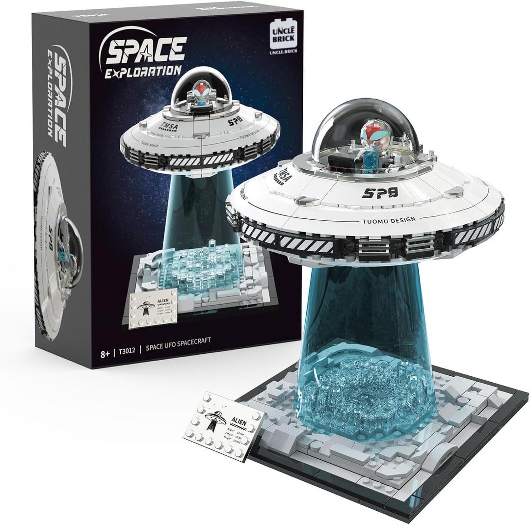Space UFO Spaceship Building Sets, Galaxy Interstellar Spaceship Sets,Collection Creative Star Spaceship Building Kit for Animation Fans,for Boys and Gril Age 8-12
