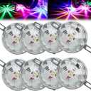 Universal Waterproof LED Chassis Lights, 12v LED Watermelon Lights for Trucks Offroad Motorcycle Electric Vehicles Chassis Light, Automotive Accent Multicolor Neon Lighting Underglow Kit(8pcs)
