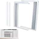 LBG Products Window Air Conditioner Side Panel and Frame Set,AC Accordion Filler Kit,Fits Most 12000BTU Window Air Conditioners,Window AC Side Panels
