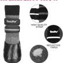 BINGPET Dog Socks for Hardwood Floors,Outdoor Anti Slip Waterproof Paw Protector,Dog Boots for Hot Pavement for All Season Grip Socks Prevent Licking for Small Medium Large Old Dogs