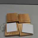 Bed Risers, Furniture Risers (Set of 8-Height 1") Can be Adjusted to 2'' 3''or 4'', Lifts Furniture Risers, Solid Natural Wood Risers, Non-Slip Recessed Hole (Square-Natural Color)