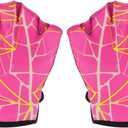 PATIKIL Swimming Aquatic Gloves, Webbed Swim Gloves Printing Water Resistance Training Accessories for Swimming and Diving