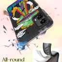 Lotadilo Cute Case for Moto G 5G 2024 for Women Girls - Funny Alien Design Compatible with Magsafe Ring Holder Magnetic Stand Kickstand Fashion TPU Phone Covers Kawaii