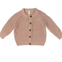 Catherine Malandrin Baby Girl Peach Chunky Knit Button Up Cardigan Sweater 12M