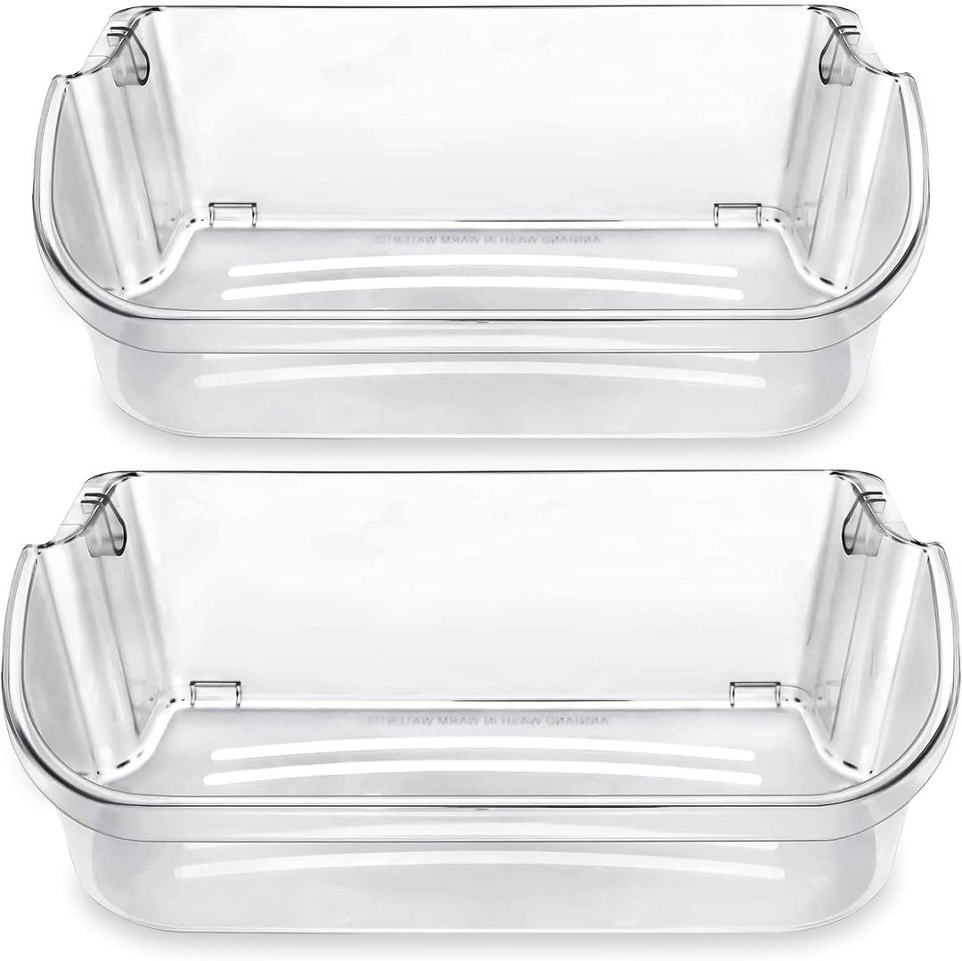 PartsBroz 240356402 Refrigerator Door Bin (2-Pack) for Frigidaire Door Shelf Replacement, Kenmore, Crosley Refrigerator Parts & Accessories - Fridge Gallery Bins Shelves Replacment PS430122 AP2549958
