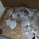 Generic 100Pcs Craft Magnets Glass Ceramic Ferrite Magnet with Adhesive Backing and Transparent Clear Glass Cabochons for DIY Craft Fridge Refrigerator Magnets (50 Sets,1nch)