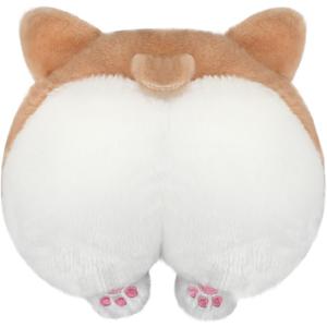 DS.DISTINCTIVE STYLE Car Neck Pillow Cute Corgi Butt Headrest Cotton Pillow Soft Headrest Pillow