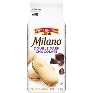 3 x Pepperidge Farm Milano Double Dark Chocolate Cookies, 7.5 OZ Bag (15 Cookies) (EXP 04/05/26)