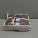 MooMee Bedding Sheet Set 100% Cotton Linen Like Textured Breathable Durable Soft Comfy (Solid Cocoa Brown, Queen)