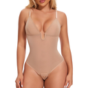 JOYSHAPER Backless Shapewear Tummy Control Body Shaper U Plunge Bodysuits Thong Shapewear Low Back Sexy Bodysuits XL