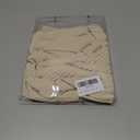 Women's 3/4 Sleeve Tops Pleated V Neck Business Casual Chffion Blouses Dressy Office Work Shirts Loose Fit Tunics (Beige, M)