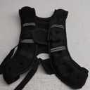 Zikopomi Weighted Vest Woman Man, 6lb/8lb/12lb/16lb/20lb/25lb/30lb Weight Vest with Reflective Stripes for Workout, Strength Training, Running, Fitness, Muscle Building, Weight Loss, Rucking Vest (Black)