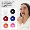 2 x The Drip Dodger Electric Toothbrush Drip Guard (Pack of 2)  Adjustable Silicone Ring to Keep Charging Base Clean  Fits Oral-B, Sonicare & More  Dishwasher-Safe - Stops Paste & Water Mess (Tie-dyed (Two Different Swirls))