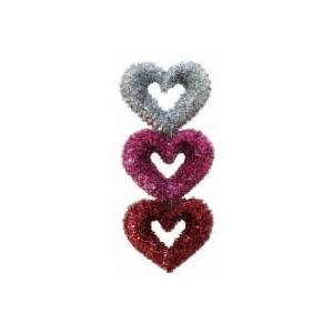 Holiday Home 18.5" Triple Heart Valentine's Decoration, 18.5 in - QFC