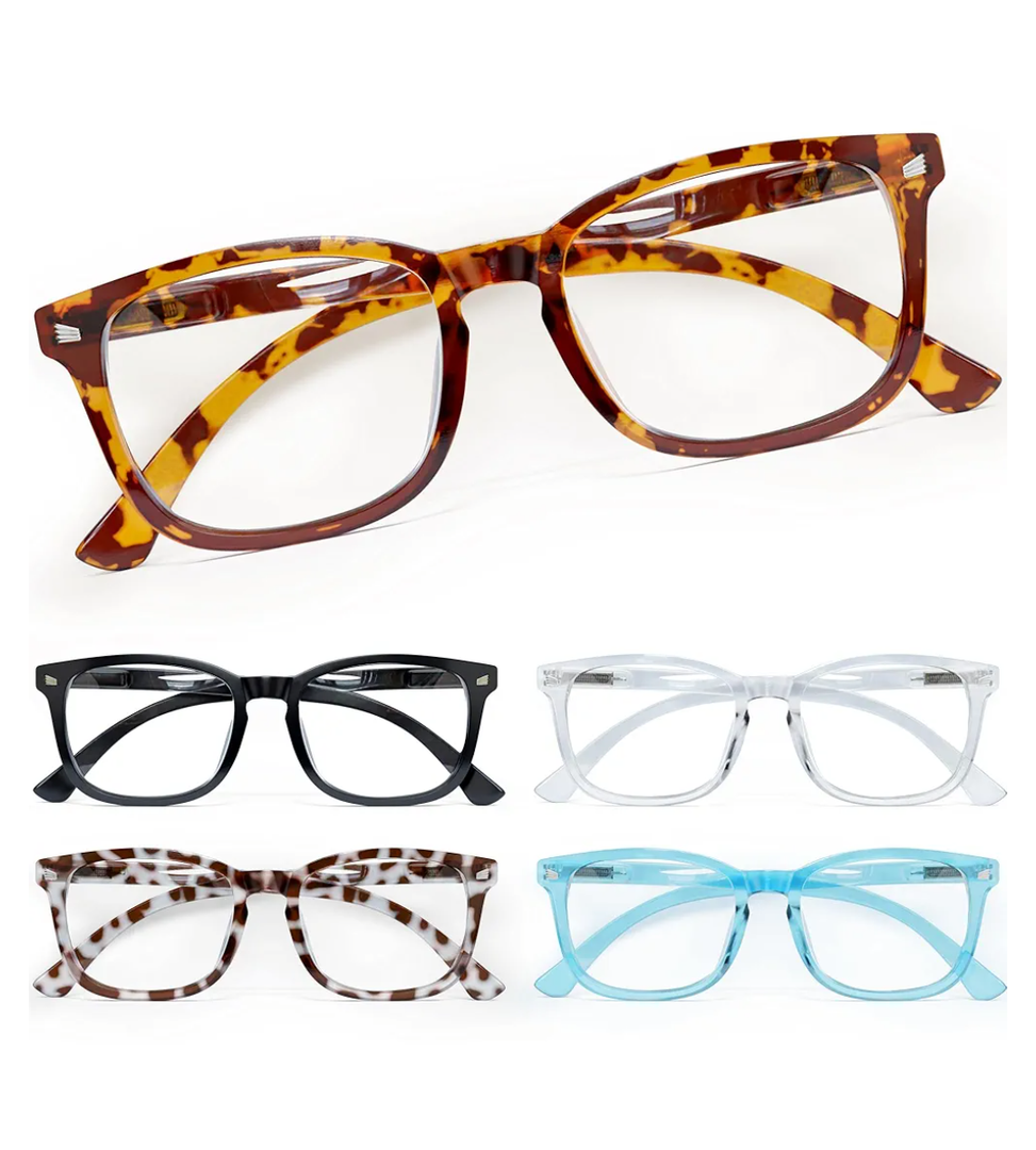 CCVOO Reading Glasses for Women/Men, Eyeglasses, Blue Light Readers for Women/Men, Computer Eye Glasses, Cheaters, 
Color: *C1 Mix, +3.75