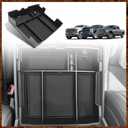 Muslogy Center Console Organizer for 2023-2025 2026 Ford F250 F350 F450 Super Duty Accessories Custom Fit Storage Box Divider(Fit with OEM Tray), Fits Bucket Seats Only, Not for Work Surface (Black)