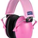 Pack of 2, TacGuru 130 Solid Color Edition, Kids Ear Protection Earmuffs, Hearing Protection for Kids, One Size for 3-16 Yr Old, Pink