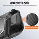 2 x Case Set for Switch 2 Case, Switch 2 Grip Accessories, Includes 1 Protective Case with Clear PC Back and TPU Ergonomic Grip, 2 9H Tempered Glass Screen Protectors, 8 Joycon Caps, and 8 Dust Plugs