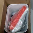 Nexum 2 Gallon Heated Chicken Waterer, Thermostatically Controlled Anti-Freeze Poultry Drinker with 4 Nipples & Adjustable Stand for Winter Coop Accessories (Red,7L)