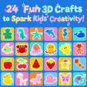 QANIY Magic Water Elf Toy Kit for Kids with 20 Gels and 24 Molds, Aqua Fairy,Fun DIY Craft Kit, Squishy Maker, Magic Water Art Kit Favors, Kids Christmas Gifts Crafts Ages 4-8