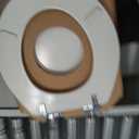 Mayfair Bennett Toilet Seat with Chrome Hinges, Slow Close Wood Seat, Secure Metal Hinges, Easy Install, Made in USA, Round, White