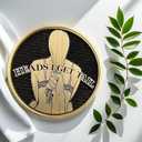 2 x 2PCS Funny Heads and Tails Coin Heads I Get Tail Coin I Get Head Coin Double Side Double Side Challenge Coin Lucky Coin Token, Funny Prank Gifts for Men Women