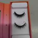 Lilly Lashes Self Adhesive Eyelashes (Half Lashes), No Lash Glue Needed, Body Heat Activated Press on Lashes, Reusable Self Adhesive Eyelashes Up to 5x, Easy to Apply & Remove (DreamChaser)
