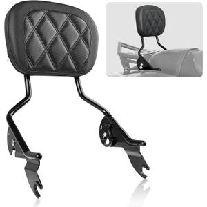 Passenger Rear Sissy Bar Backrest, Quick Release Detachable