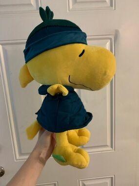 Peanuts Snoopy Plush In Light Blue Jacket