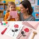 Linoleum Blocks for Printmaking Supplies - 6PCS 4x6Rubber Linocut Block Printing Kit for Stamp Carving, Soft Relief Printing Linoleum for DIY Crafts & Art Projects