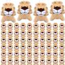 Shappy 100 Pcs Mini Animal Lion Plush Toys Small Stuffed Animals Bulk Mini Keychains Soft Cute Tiny Plushies for Birthday Gifts, Party Favors, Prizes, Carnival Prizes