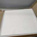 Noooza 2ft x 2ft Drop Ceiling TilesSmooth White PVC Ceiling Panel 24 x 24in. Waterproof, Washable and Fire-Rated - Reusable - High-Grade PVC to Prevent Breakage-Package of 12 Tiles