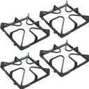 WB31K10034 Burner Grate Replacement for GE Burner Grate Stove Parts General Electric Gas Range Stove Top Surface Grate, Cast Iron Rack, 4 Pack