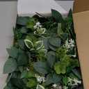 Ling's Moment 5FT Sage & Green Artificial Flower Garland Fake Rose Eucalyptus Garland Arch Flowers Vine for Wedding Party Backdrop Home Table Centerpieces Decorations