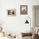 Golden State Art, 5x7 Picture Frame - Country Wood Grain Style - Tabletop Display, Back Hangers for Wall Display - Great for Photos, Gift, Pictures, Wedding, Portraits (2 Pack, Mix)