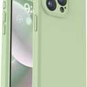 Vooii Compatible with iPhone 15 Pro Case, Upgrade Defender Liquid Silicone, [Enhanced Camera Protection] [Soft Anti-Scratch Microfiber Lining] Shockproof Phone Case iPhone 15 Pro 6.1 inch - Matcha