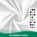 Biscaynebay Wrap Around Bed Skirts for Queen Beds 15" Drop, White Adjustable Elastic Dust Ruffles Easy Fit Wrinkle & Fade Resistant Silky Luxurious Fabric Machine Washable