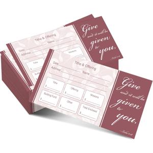 Eaasty 200 Pieces Church Offering Envelopes My Offering Bill Size Envelope Church Tithe Envelopes for Donations, Religious Occasions(Simple Style)